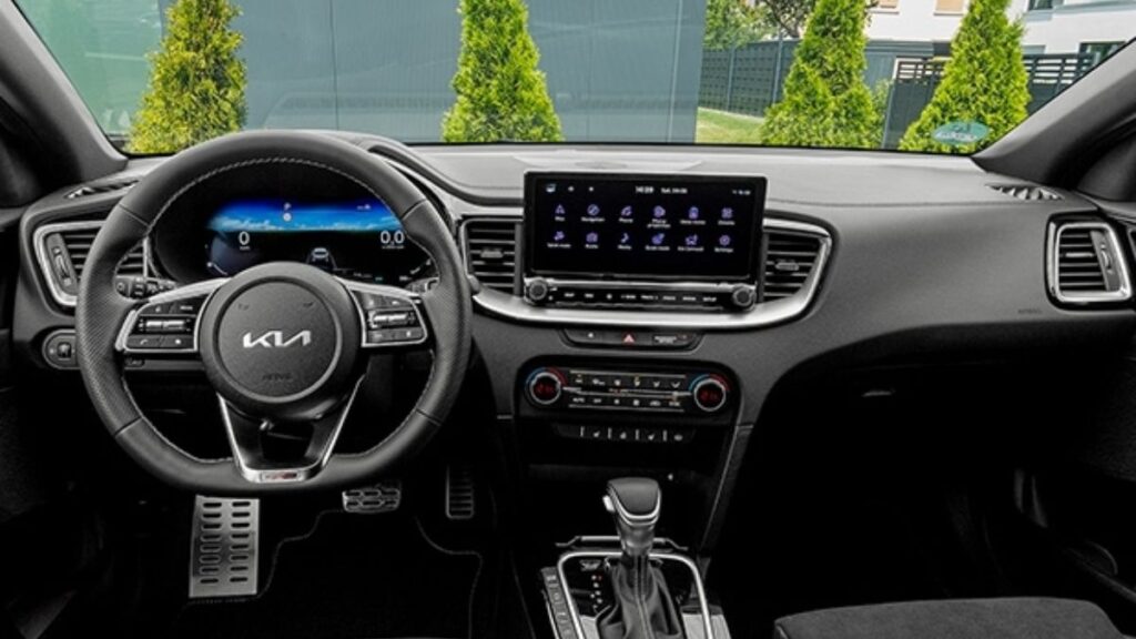 2022 Kia XCeed interior cabin with digital display and upholstery