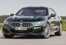 2023 BMW Alpina B8 Gran Coupe front view with signature Alpina styling and luxury grand touring design