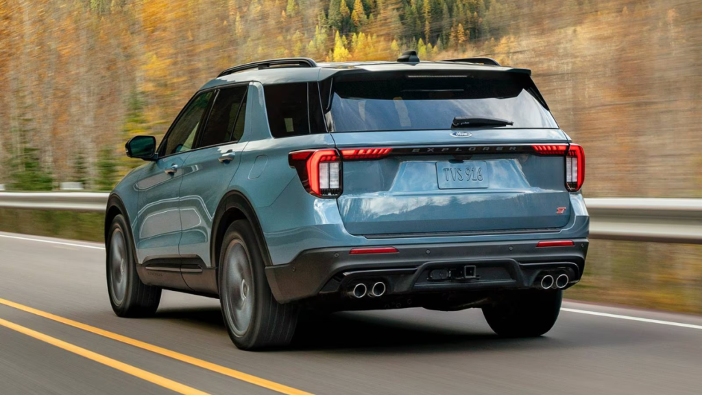2026 Ford Explorer rear view