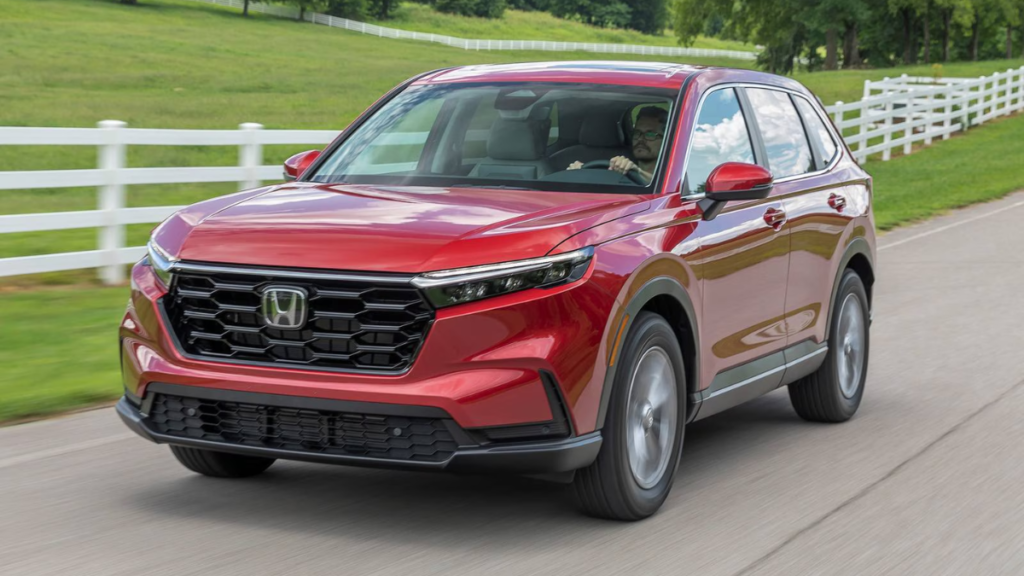 Honda CR-V driving on the road