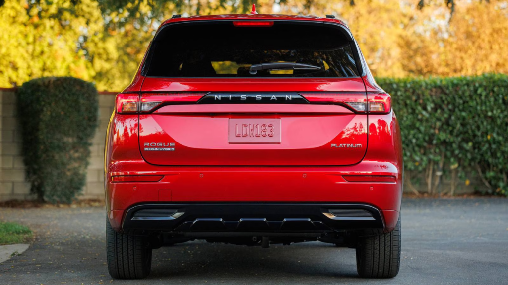 Nissan Rogue Plug-In Hybrid rear view