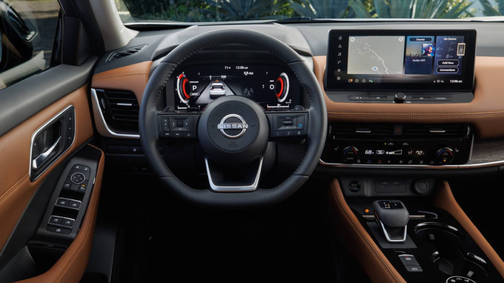 2026 Nissan Rogue interior and front cabin